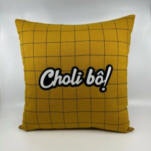 Coussin quadrillage CholiBô!