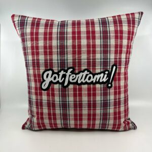 Coussin en kelsch alsacien Gotfertomi!