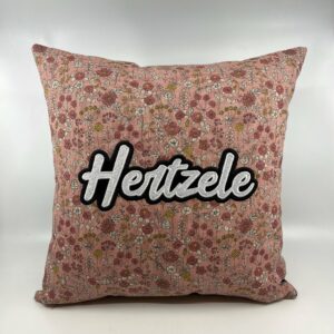 Coussin fleur rose Hertzele