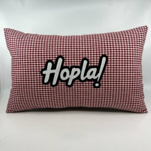 Coussin alsacien rouge Hoplà!