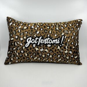 Coussin Gotfertomi, motif Guépard