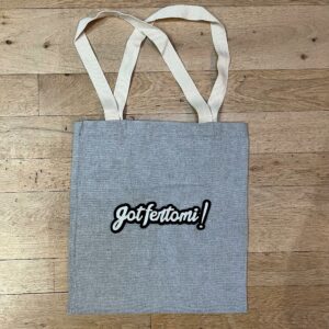 Tote bag Gotfertomi! gris