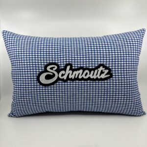 Coussin Schmoutz, Vichy bleu