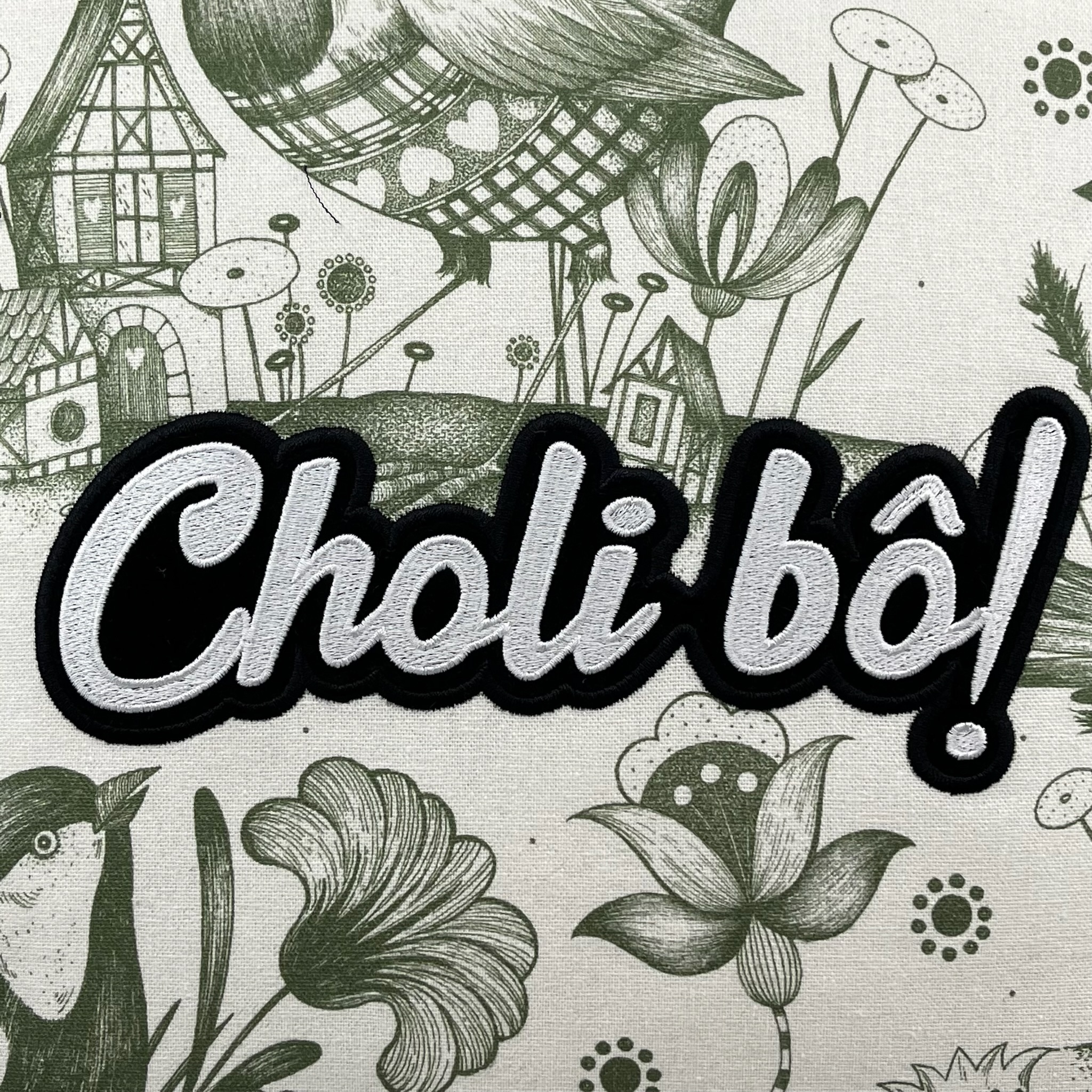 Coussin Choli bô vert, collab’ Missy – Image 2