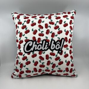 Coussin Choli bô !, toile Cerises 🍒