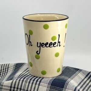 Tasse Oh yeeeeh ! Gros pois verts
