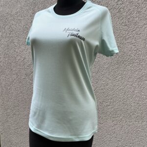Tee-shirt technique 
“Maïdele Traileuse"
Bleu glacier 
taille S