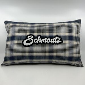 Coussin Schmoutz,
Kelsch bleu.