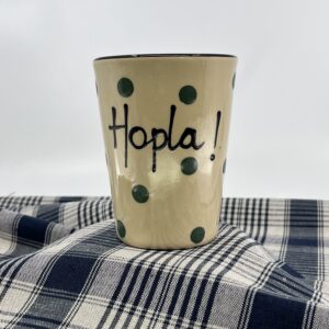 Tasse Hopla ! 
Gros pois verts