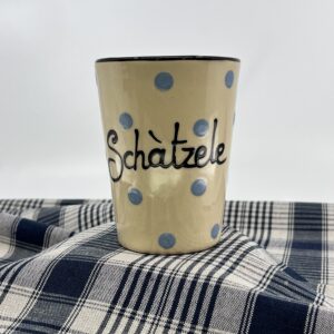 Tasse Schàtzele,
 Gros pois bleus