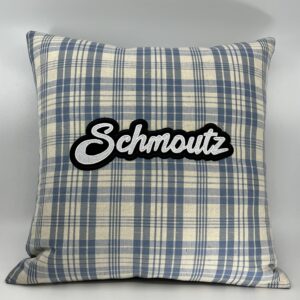 Coussin Schmoutz, Kelsch bleu.