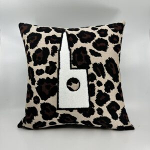 Coussin Cathédrale,
Motif Léopard.