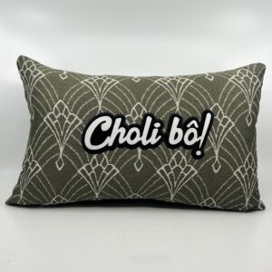 Coussin Choli bô !
Motif “Art Déco” vert.