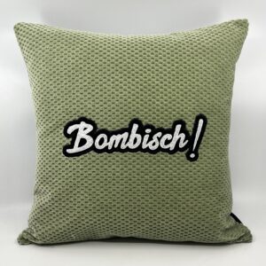 Coussin Bombisch !
Velours vert.