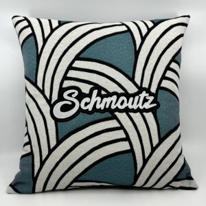 Coussin Schmoutz,
Motifs Art Déco.