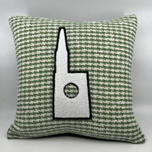 Coussin alsacien motif cathedrale