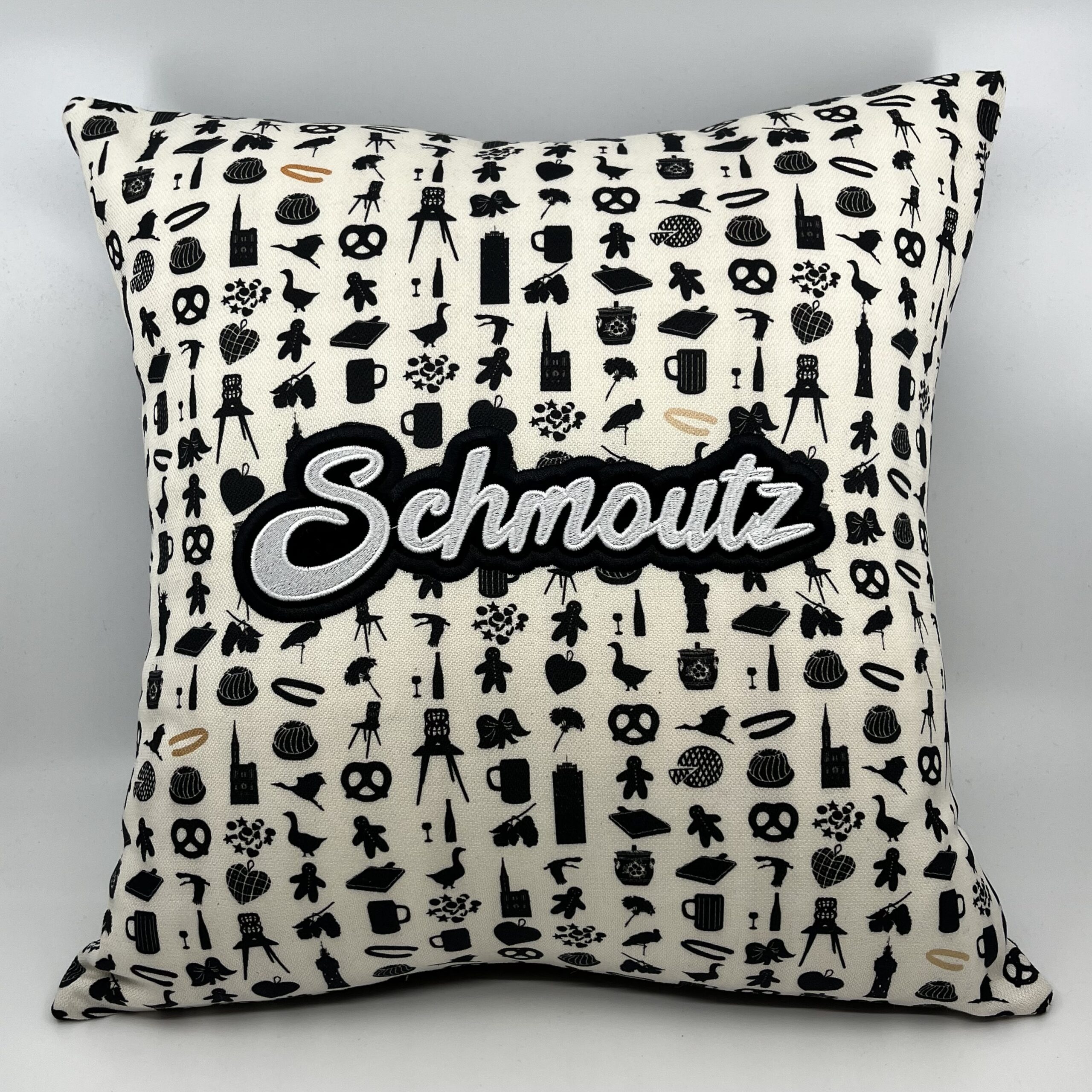 Coussin motif alsacien schmoutz