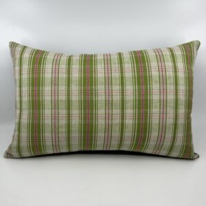 Coussin en kelsch alsacien motif vert