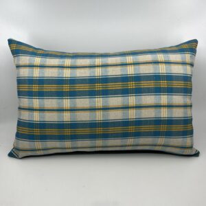 Coussin en kelsch alsacien bleu