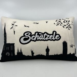 Coussin Schàtzele ! Collab’ Olivier Deichtmann
