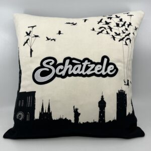Coussin Schàtzele ! Collab’ Olivier Deichtmann