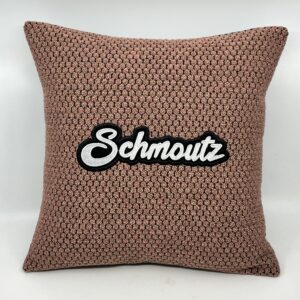 Coussin Schmoutz,
Bouclette rose