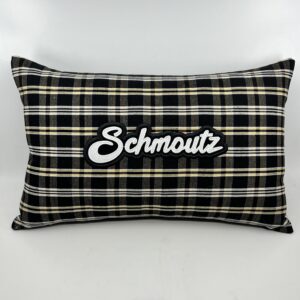 Coussin Schmoutz, Kelsch noir-jaune « Emilie »