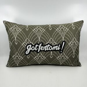 Coussin Gotfertomi, motif Art Déco