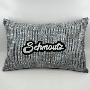Coussin Schmoutz,
Lainage coton bleu